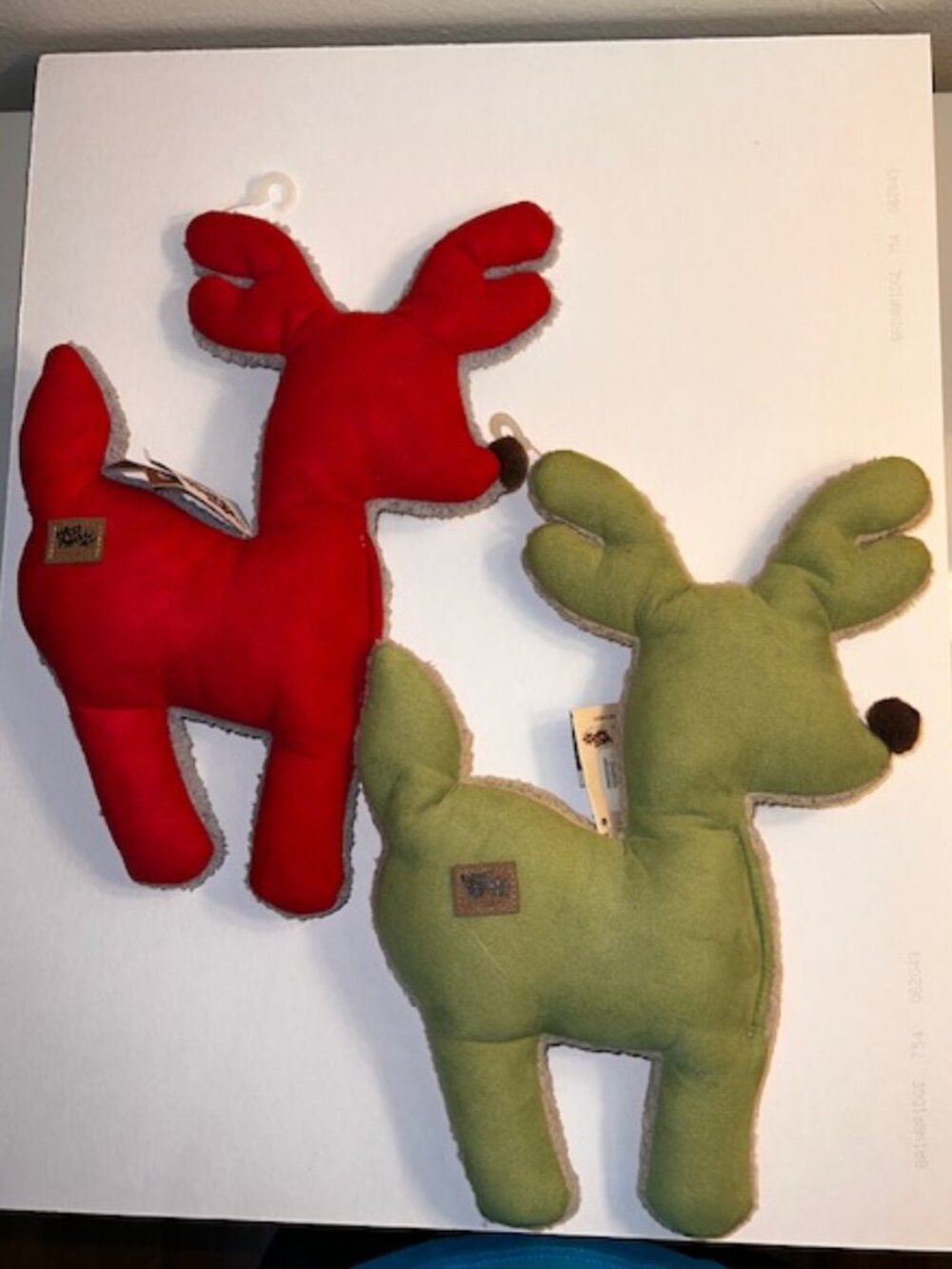 Reindeer Dog Toys - set of 2